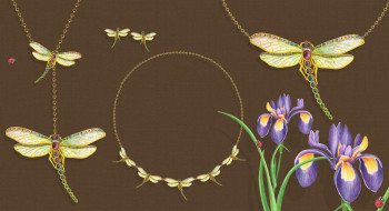 jeweled dragonfly jewelery collection